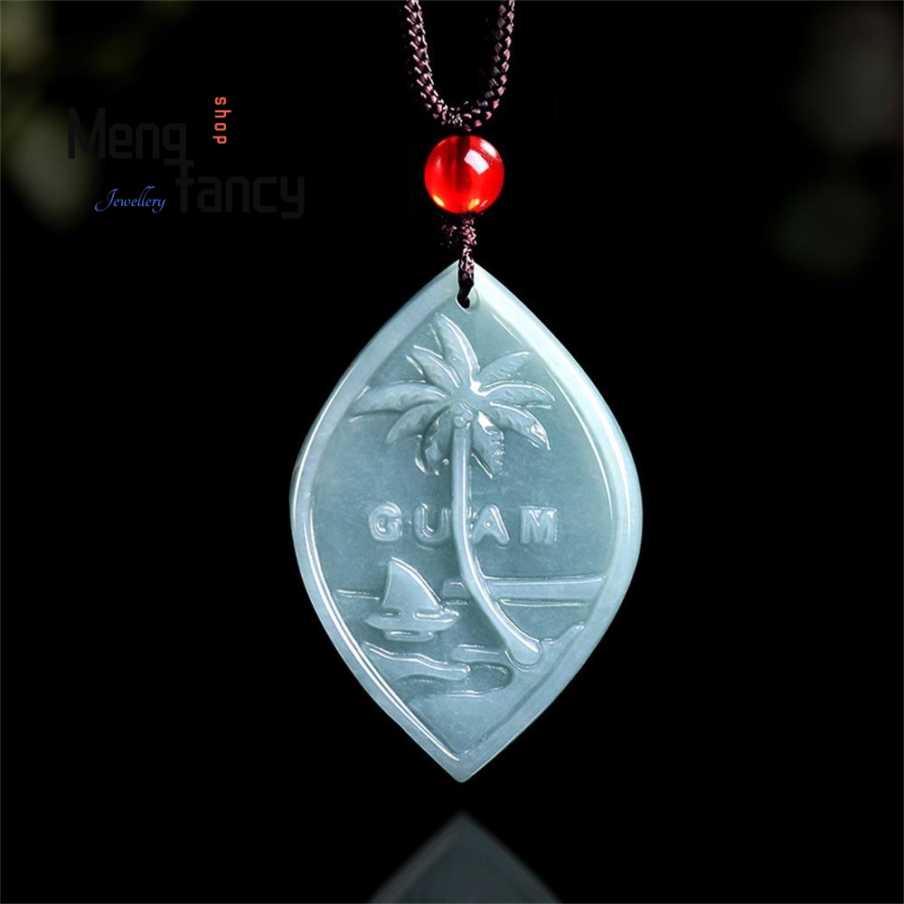 Pacific Jewelry & Watches Los Angeles - Naturalny jadeit klasy A, niebieski, wodny,