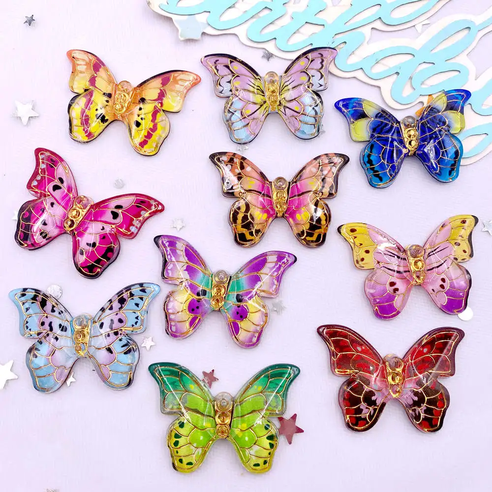 Paradise Jewelry & Watches Llc Miami Photos - 10 sztuk kolorowe piękne figurki motyli