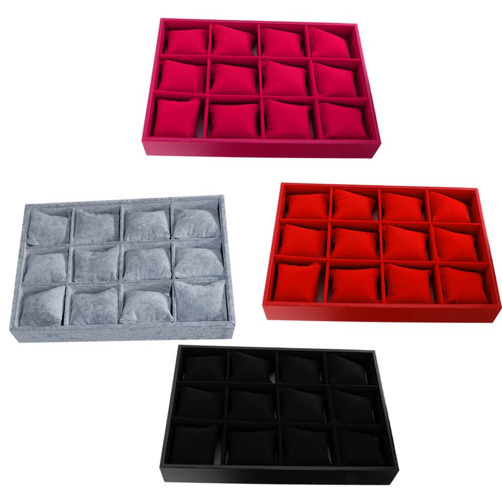 Czarno-drewniany organizer na  – Jewelry Organizer Watches recenzja i cena