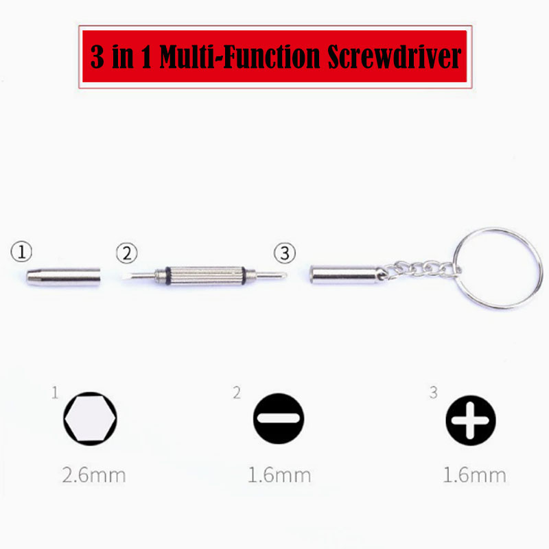 Wkrętak do okularów 3 w 1, zes – Watch Repair Tool Kit recenzja i cena
